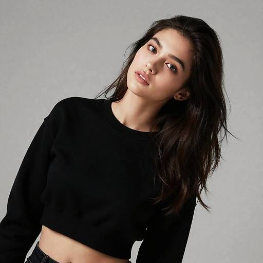 High Angle Portrait of Young Woman