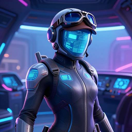Futuristic Fortnite Pilot Skin