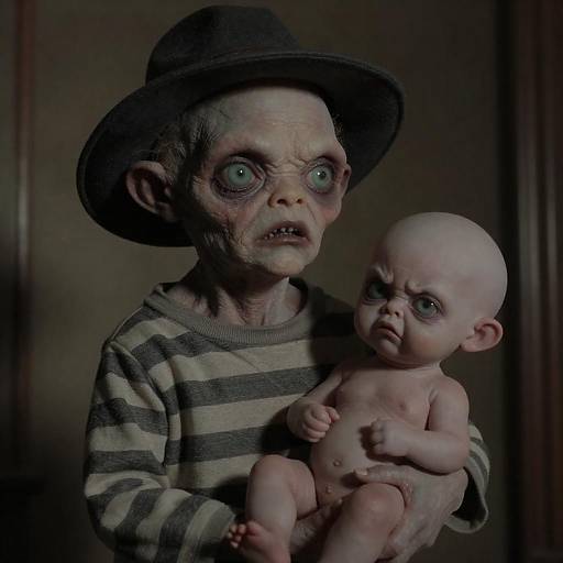 Sinister Creatures in Dim Lighting