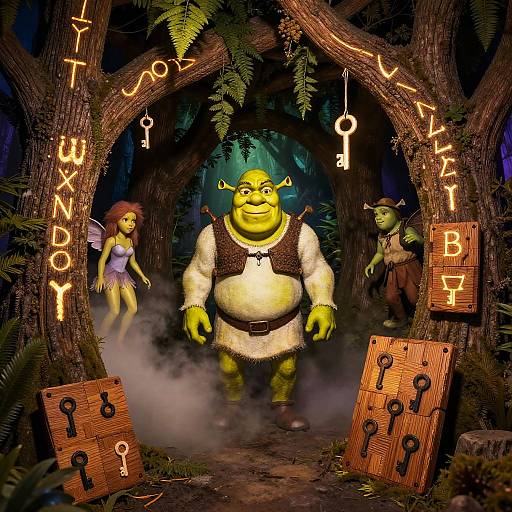 Shrek Fantasy Swamp Escape Room