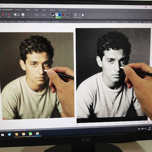 Vintage Photo Restoration Split View