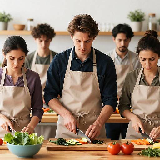 Cooking Together in a Cozy Kitchen