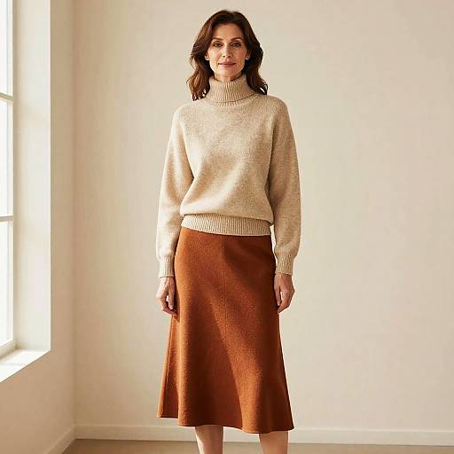 Casual Chic Middle-Aged Woman Fashion