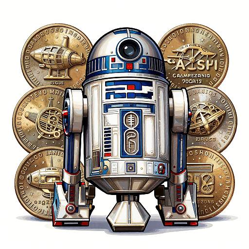 Vintage Sci-Fi R2D2 Currency