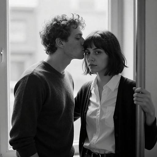 Intimate Moment in Urban Setting