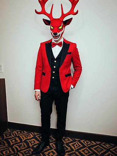 Cosplay photo of alastor (hazbin hotel). Costume clothes