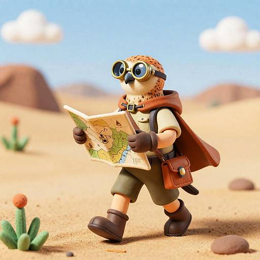 Brave Sand Kestrel Scout in Desert