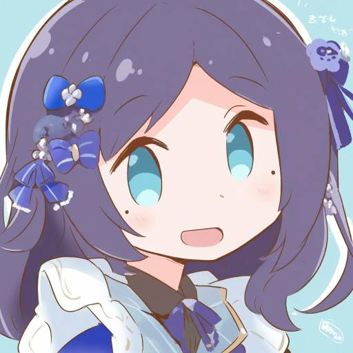 Illustration of Aiba uiha, nijisanji in the style of Hanomido