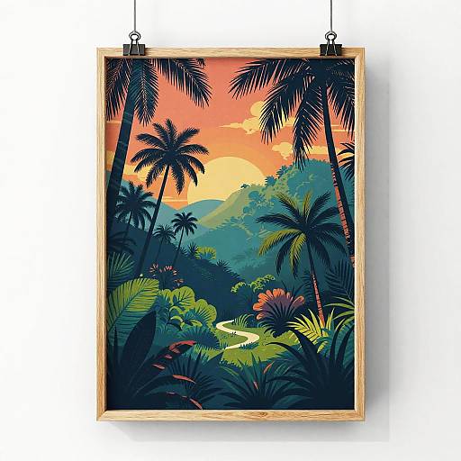 Tropical Rainforest Summer Poster