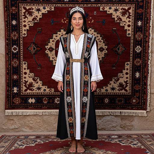 Woman in Traditional Tribal Dress