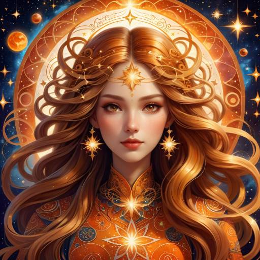 Ethereal Cosmic Fantasy Portrait of a Woman