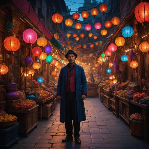 Twilight Bazaar: Enchanted Street Magician Scene Twilight Bazaar: Enchanted Street Magician Scene