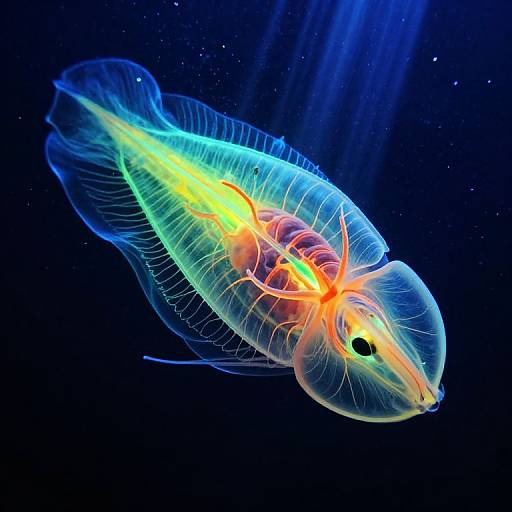 Bioluminescent Deep-Sea Creature Anatomy
