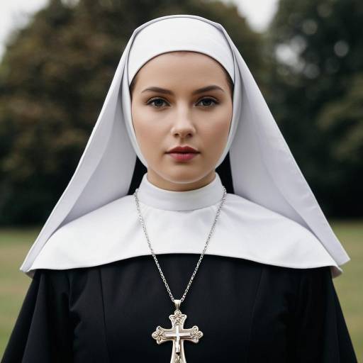 Portrait of Young Nun in Traditional Habit