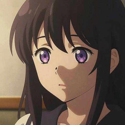 Tired Eyes Anime Portrait