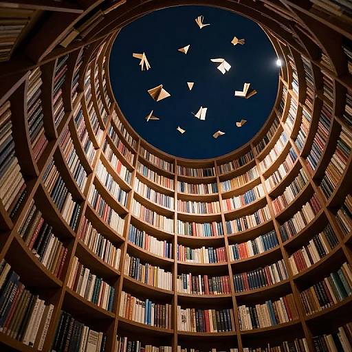 Inverted Ascending Night Library