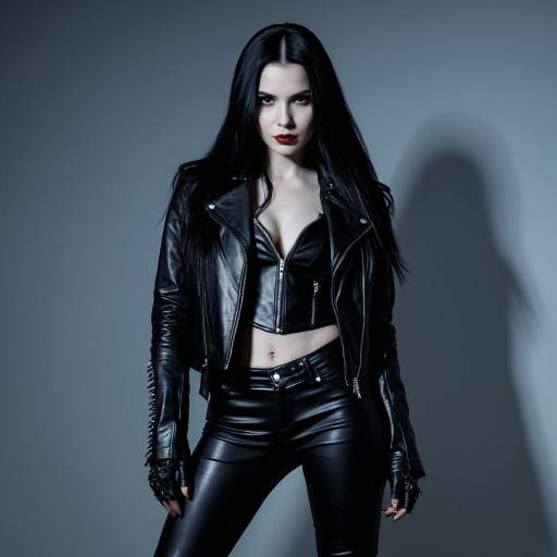 Vampiric Cosplay with Edgy Leather Style