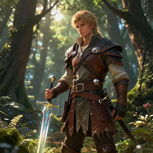 Zeke in Lush Fantasy Forest