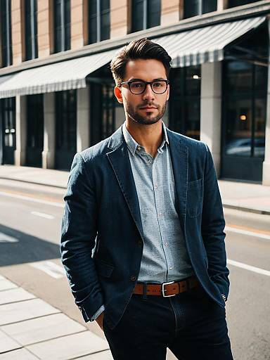 Casual Office Outfit Urban Portrait