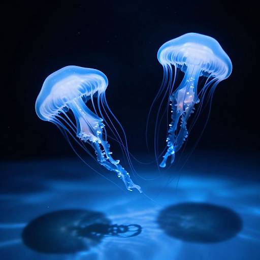 Ethereal Crystalline Jellyfish Dance