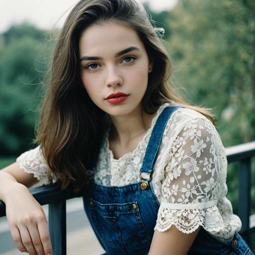 Soft Outdoor Portrait of a Young Woman