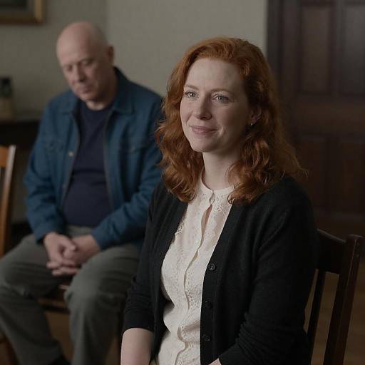 Intimate Moment in Dimly Lit Room