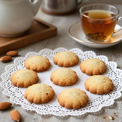 Almendrados Cookies Cozy Tea Scene