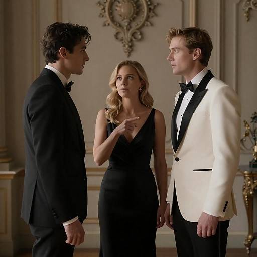 Elegant Evening Gathering in Dim Lighting