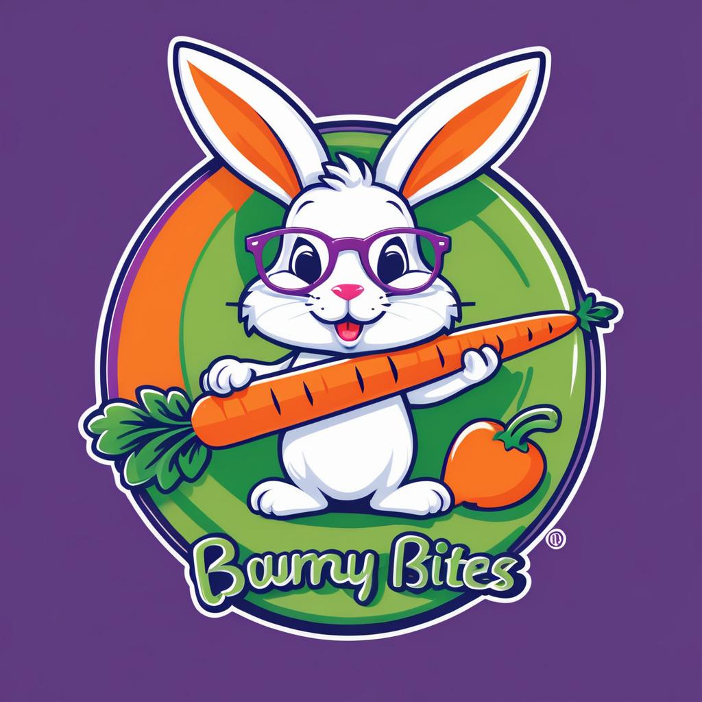 Playful Cartoon Rabbit Logo Design