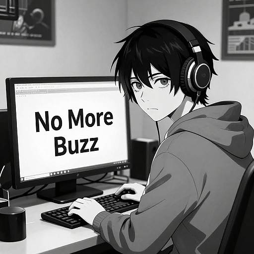 Monochrome Junji Ito Style Streamer