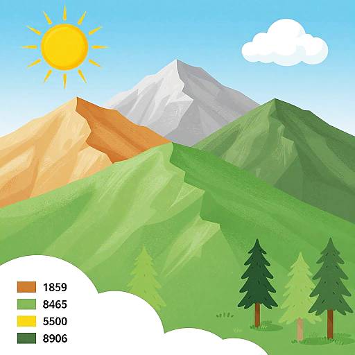 Rainshadow Diagram of Mountain Range