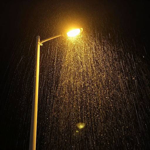 Gravity-Defying Golden Streetlamp
