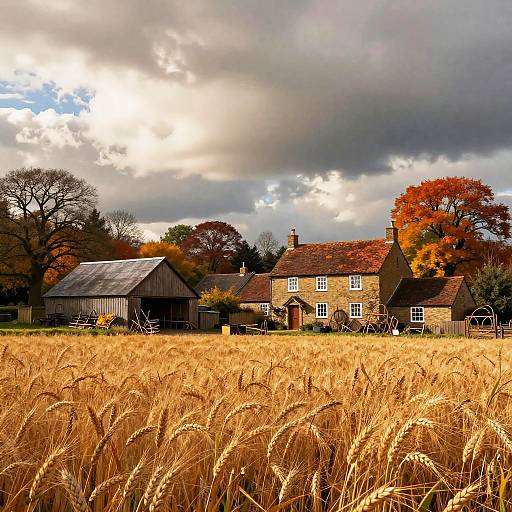 Autumn Emmerdale Farm Landscape