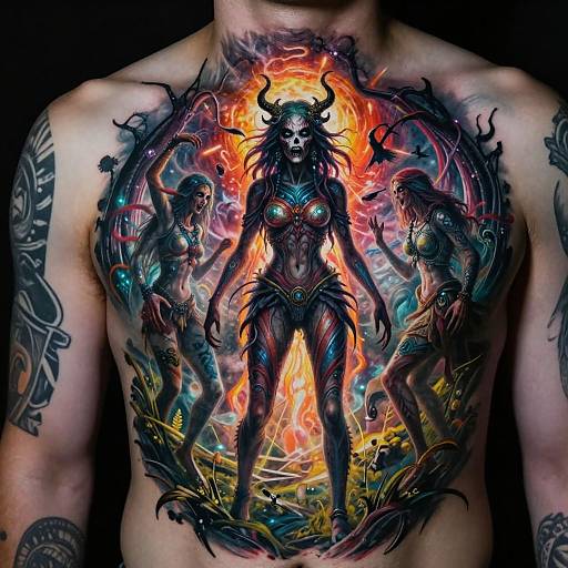 Realistic Animated Tattoo Artistry