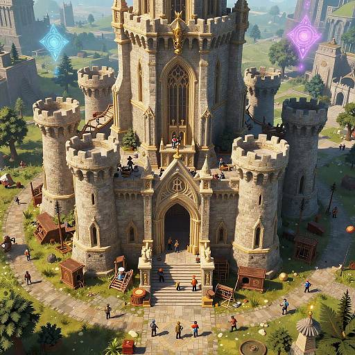 Fantasy Online Castle Builder Scene