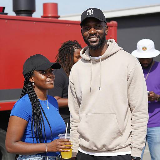 Outdoor Portrait of Diverse Friends
