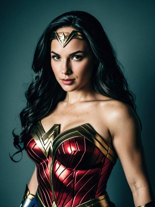 Photorealistic Wonder Woman Costume Portrait