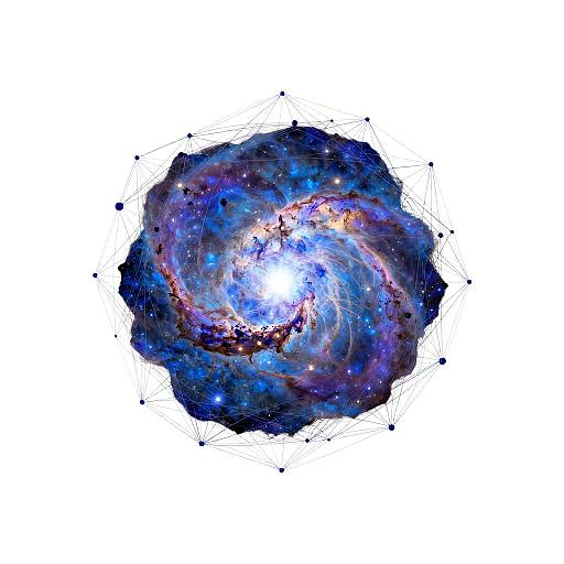 Iridescent Nebula Network Visualization