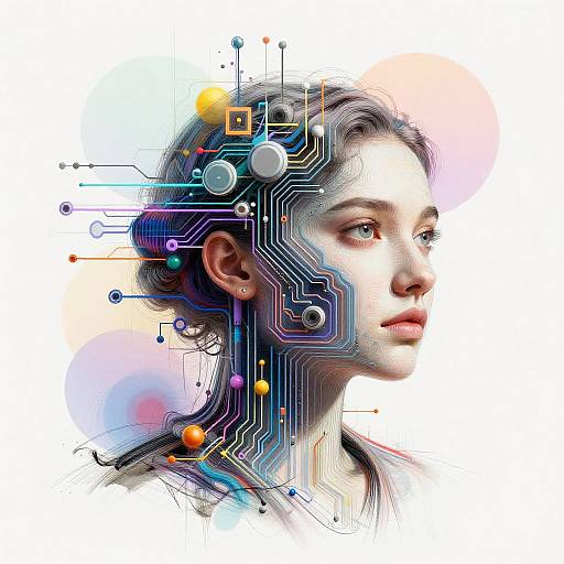 Surreal AI Tech-Art Fusion Visualization