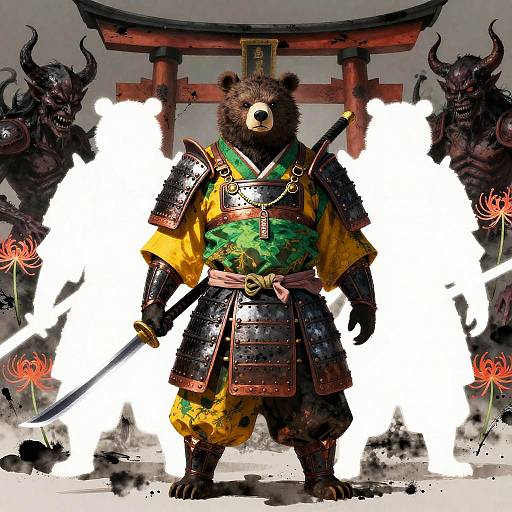 Ronin Bear Demon Slayer in Hell