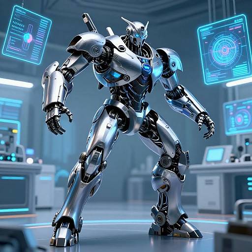 T-1000 Robot Mid-Transformation Scene