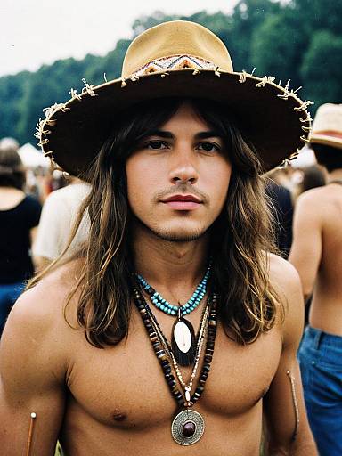 Realistic Hippy Festival Costume Boy