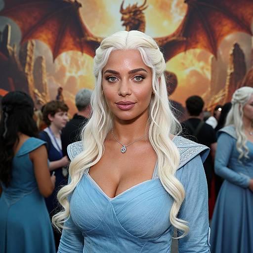 Fantasy Convention Group Photo with Daenerys Costumes