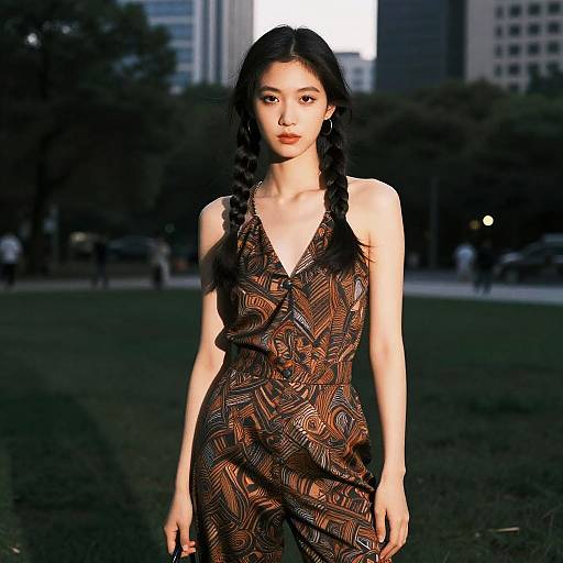 Twist Out Hairstyle Fashion Portrait