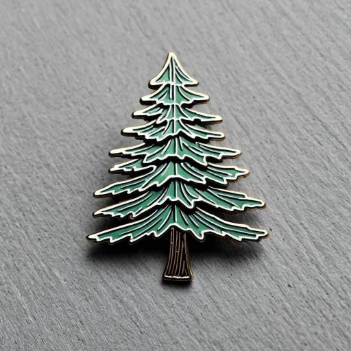 Scandinavian Pine Tree Enamel Pin