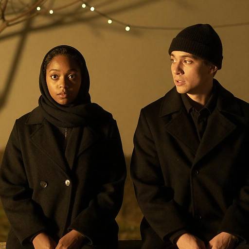 Intimate Portrait in Dim Yellow Light