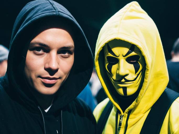 Vibrant Rave Outfit Face Swap Close-Up