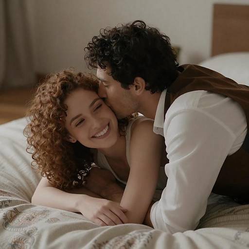 Intimate Moment Between Two Lovers