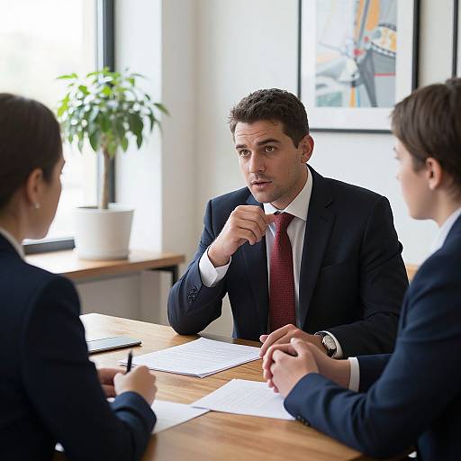 Professional Business Meeting Discussion