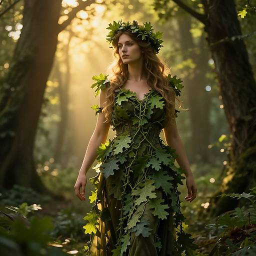 Majestic Greek Forest Goddess